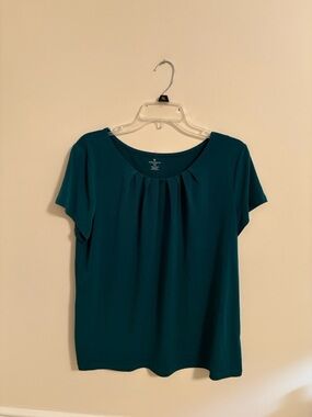 ⚜️Worthington Green Pleated Blouse